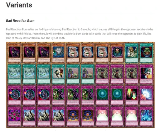 burn variants ss